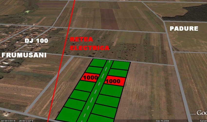 FRUMUSANI TEREN INTRAVILAN 1000 MP